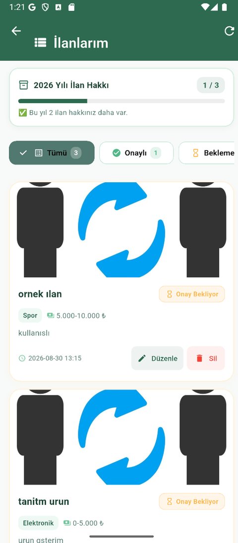 İlanlarım listesi